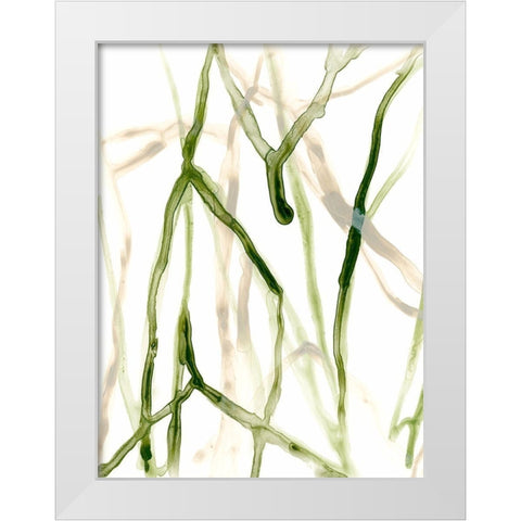 Runnel VII White Modern Wood Framed Art Print by Vess, June Erica