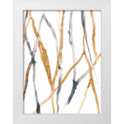 Runnel X White Modern Wood Framed Art Print by Vess, June Erica