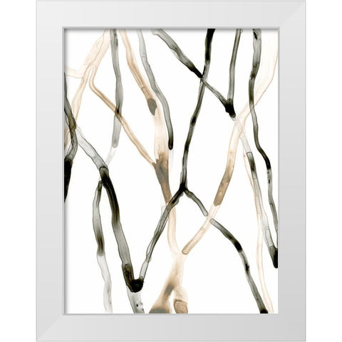Runnel XII White Modern Wood Framed Art Print by Vess, June Erica