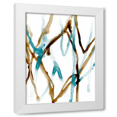 Runnel XVIII White Modern Wood Framed Art Print by Vess, June Erica