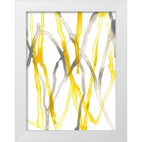 Runnel XX White Modern Wood Framed Art Print by Vess, June Erica