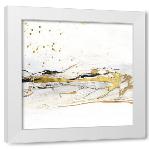 Golden Kelp II White Modern Wood Framed Art Print by Harper, Ethan