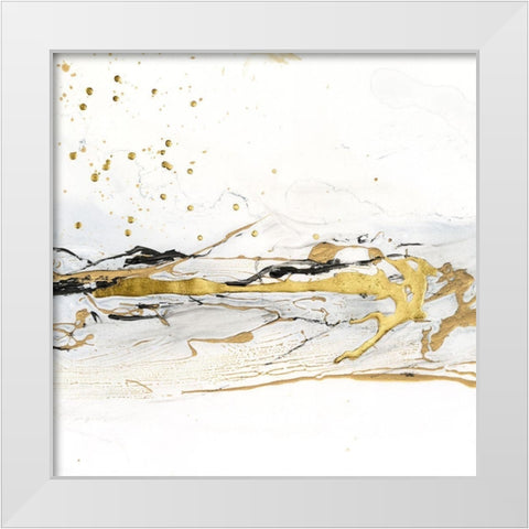 Golden Kelp II White Modern Wood Framed Art Print by Harper, Ethan