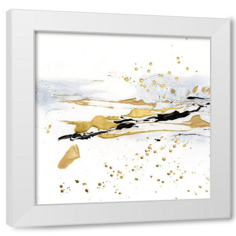 Golden Kelp III White Modern Wood Framed Art Print by Harper, Ethan
