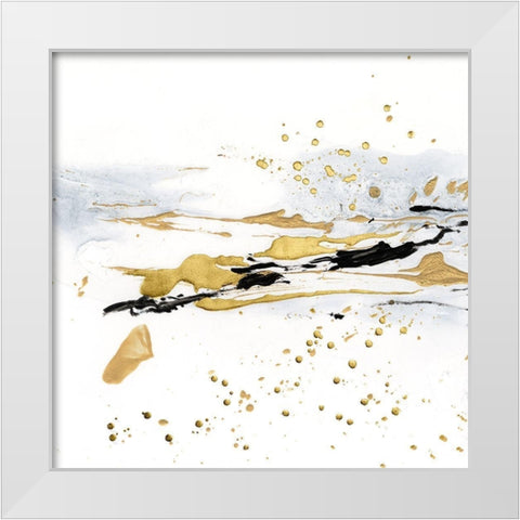 Golden Kelp III White Modern Wood Framed Art Print by Harper, Ethan