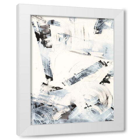 Fractured Ice II White Modern Wood Framed Art Print by Harper, Ethan