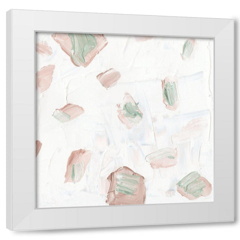 Blushing I White Modern Wood Framed Art Print by Wang, Melissa