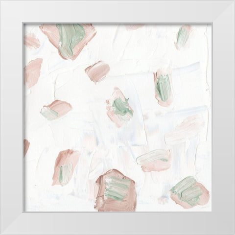 Blushing I White Modern Wood Framed Art Print by Wang, Melissa