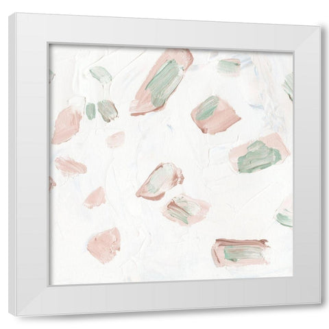 Blushing II White Modern Wood Framed Art Print by Wang, Melissa