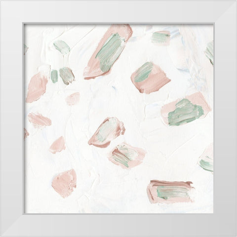 Blushing II White Modern Wood Framed Art Print by Wang, Melissa