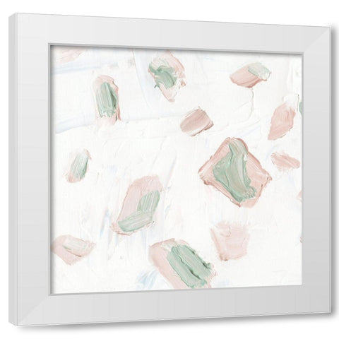 Blushing III White Modern Wood Framed Art Print by Wang, Melissa