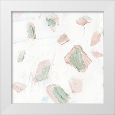 Blushing III White Modern Wood Framed Art Print by Wang, Melissa