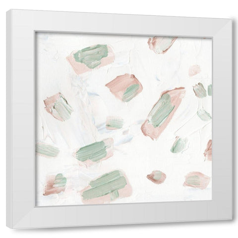 Blushing IV White Modern Wood Framed Art Print by Wang, Melissa