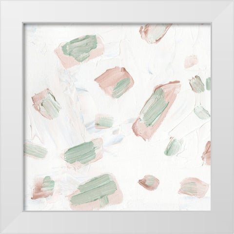 Blushing IV White Modern Wood Framed Art Print by Wang, Melissa