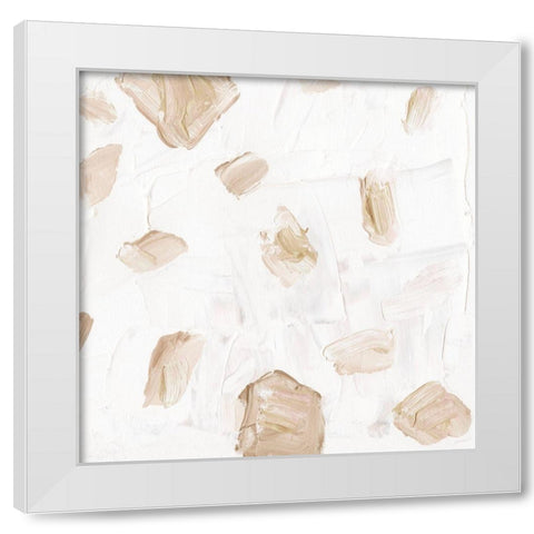 Blushing Neutrals I White Modern Wood Framed Art Print by Wang, Melissa