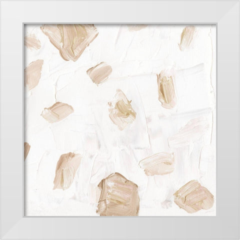 Blushing Neutrals I White Modern Wood Framed Art Print by Wang, Melissa