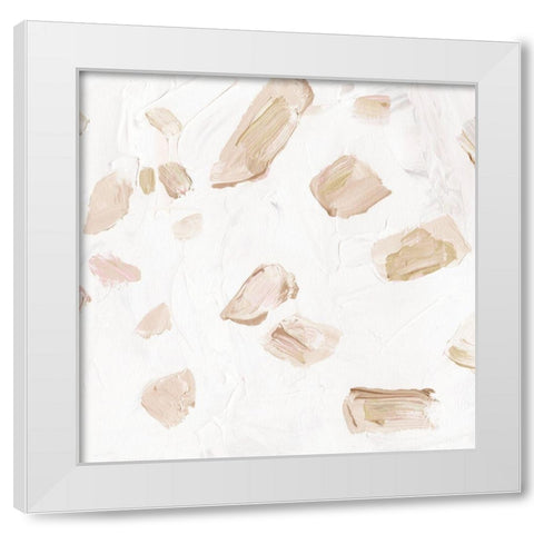 Blushing Neutrals II White Modern Wood Framed Art Print by Wang, Melissa