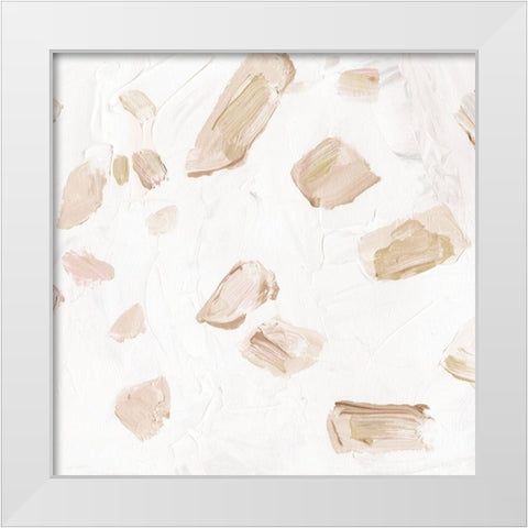 Blushing Neutrals II White Modern Wood Framed Art Print by Wang, Melissa