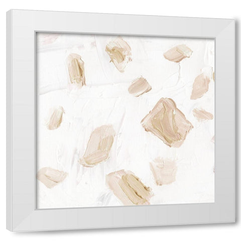 Blushing Neutrals III White Modern Wood Framed Art Print by Wang, Melissa