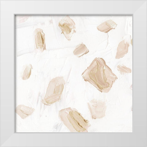 Blushing Neutrals III White Modern Wood Framed Art Print by Wang, Melissa