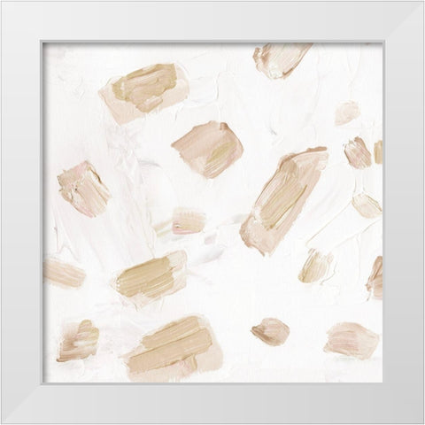 Blushing Neutrals IV White Modern Wood Framed Art Print by Wang, Melissa