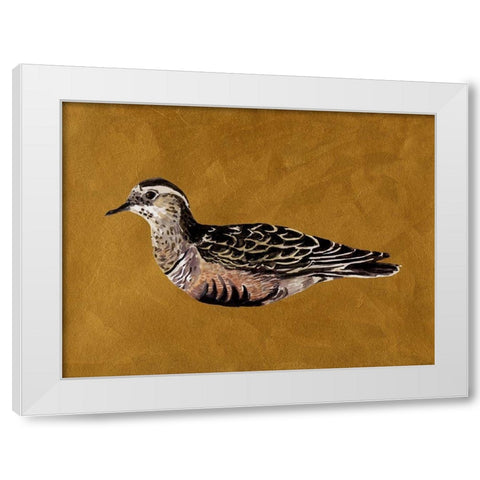 Feathered Friend I White Modern Wood Framed Art Print by Wang, Melissa