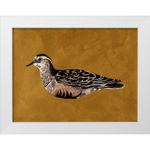 Feathered Friend I White Modern Wood Framed Art Print by Wang, Melissa