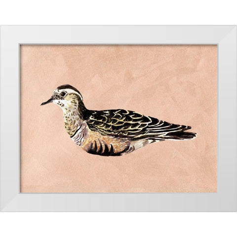 Feathered Friend III White Modern Wood Framed Art Print by Wang, Melissa