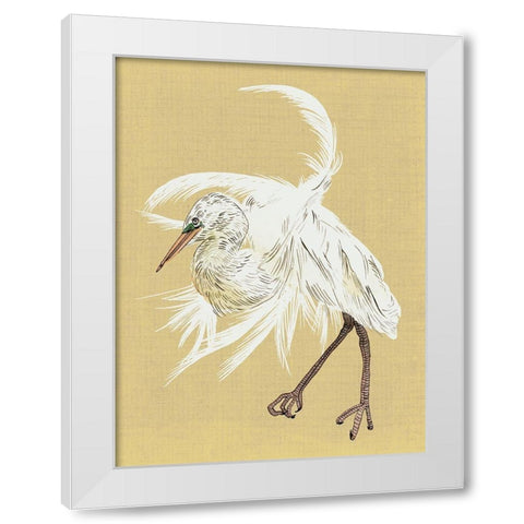 Heron Plumage VI White Modern Wood Framed Art Print by Wang, Melissa