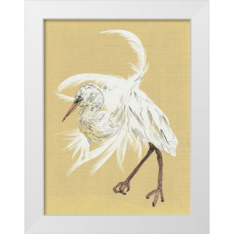 Heron Plumage VI White Modern Wood Framed Art Print by Wang, Melissa