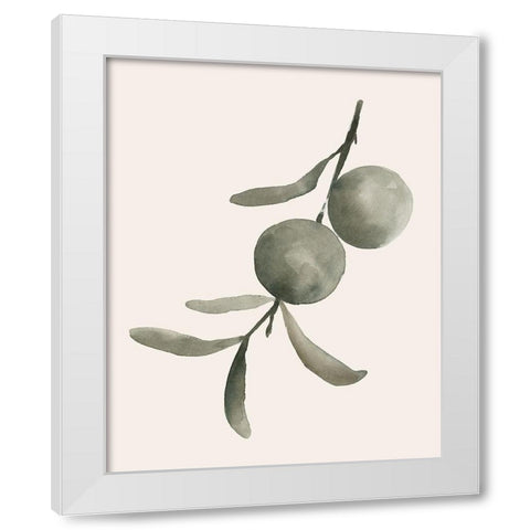 Twilight Oranges IV White Modern Wood Framed Art Print by Caroline, Emma