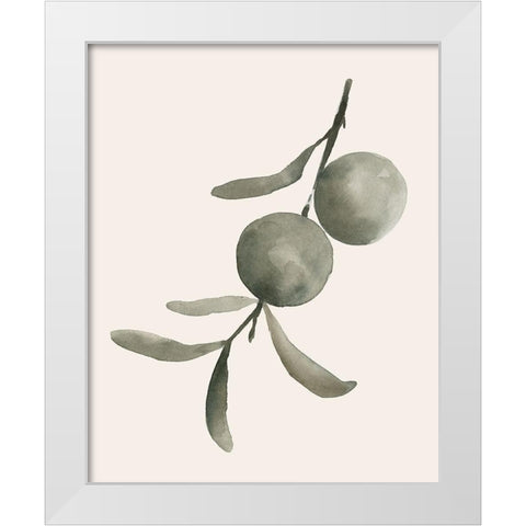 Twilight Oranges IV White Modern Wood Framed Art Print by Caroline, Emma