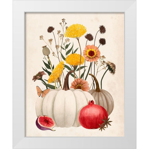 Fall Botanicals II White Modern Wood Framed Art Print by Popp, Grace