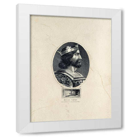 Royal Portraits II White Modern Wood Framed Art Print by Unknown
