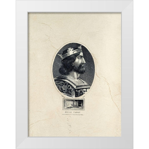 Royal Portraits II White Modern Wood Framed Art Print by Unknown