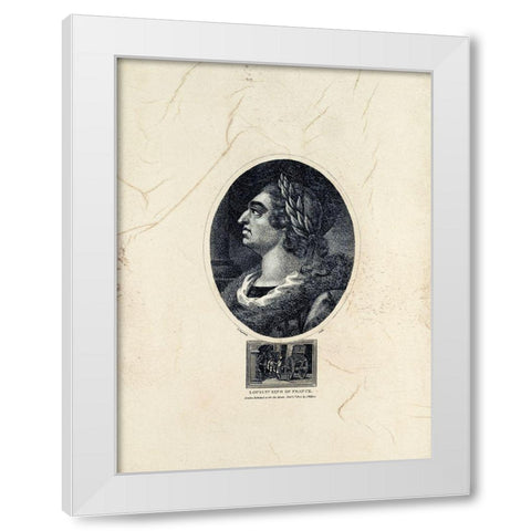 Royal Portraits IX White Modern Wood Framed Art Print by Unknown