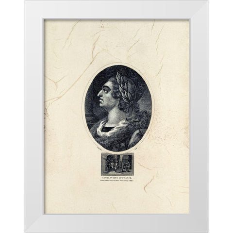 Royal Portraits IX White Modern Wood Framed Art Print by Unknown