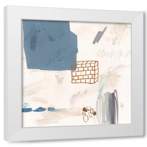 A Little Escape I White Modern Wood Framed Art Print by Wang, Melissa