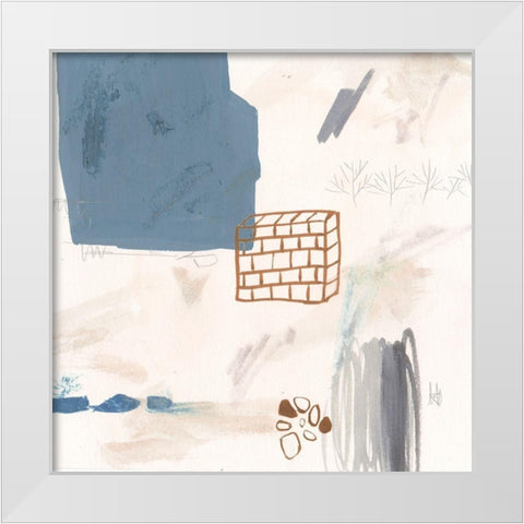 A Little Escape I White Modern Wood Framed Art Print by Wang, Melissa