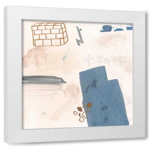 A Little Escape II White Modern Wood Framed Art Print by Wang, Melissa