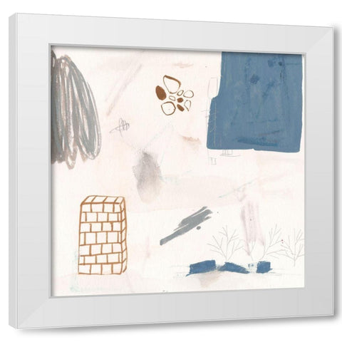 A Little Escape III White Modern Wood Framed Art Print by Wang, Melissa