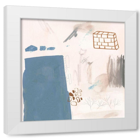 A Little Escape IV White Modern Wood Framed Art Print by Wang, Melissa