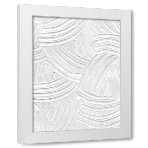 Sandstone Grooves I White Modern Wood Framed Art Print by Caroline, Emma
