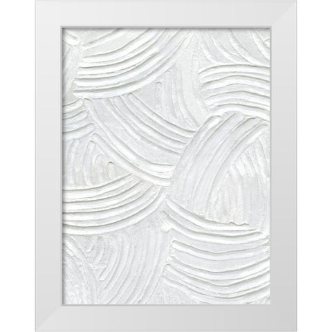 Sandstone Grooves I White Modern Wood Framed Art Print by Caroline, Emma