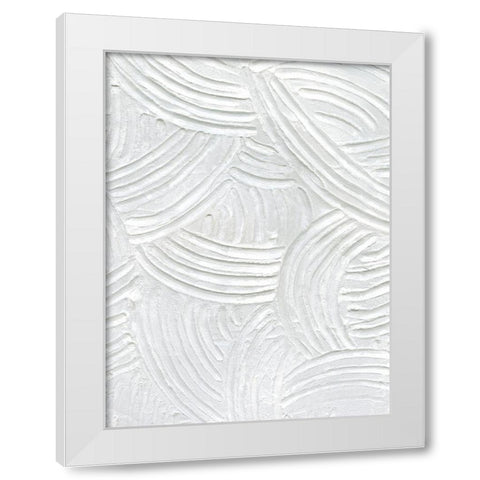 Sandstone Grooves II White Modern Wood Framed Art Print by Caroline, Emma