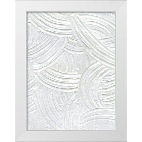 Sandstone Grooves II White Modern Wood Framed Art Print by Caroline, Emma