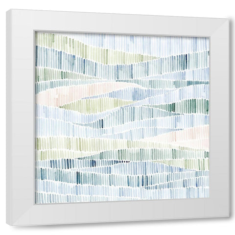 Fragmented Marsh I White Modern Wood Framed Art Print by Popp, Grace