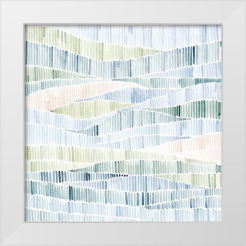 Fragmented Marsh I White Modern Wood Framed Art Print by Popp, Grace