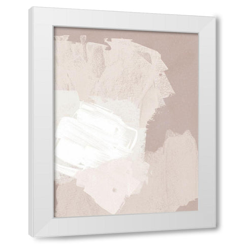 Cloud Slate I White Modern Wood Framed Art Print by Vess, June Erica
