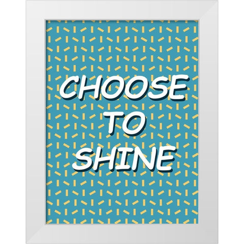 Shining Day II White Modern Wood Framed Art Print by Wang, Melissa